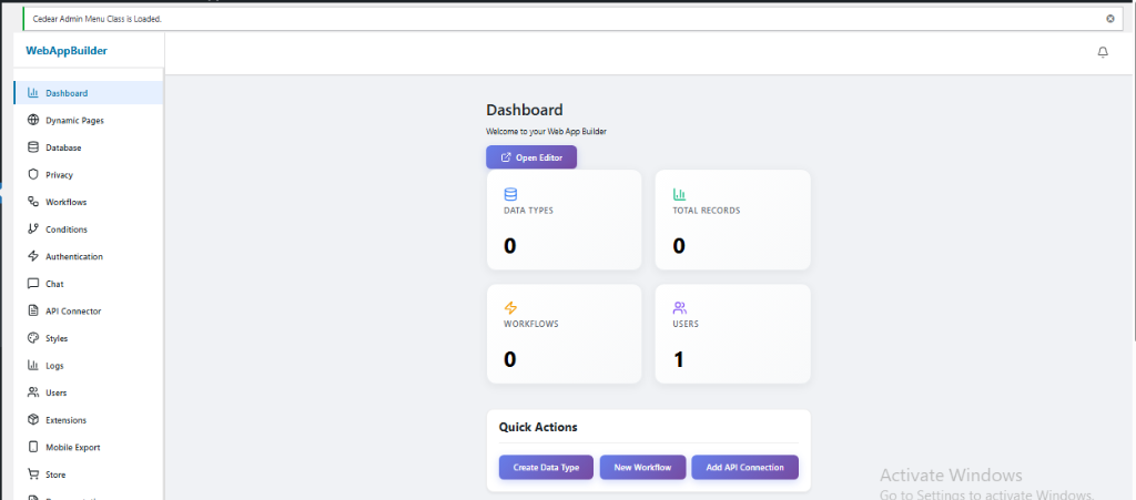 Cedear App Builder Dashboard